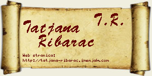 Tatjana Ribarac vizit kartica